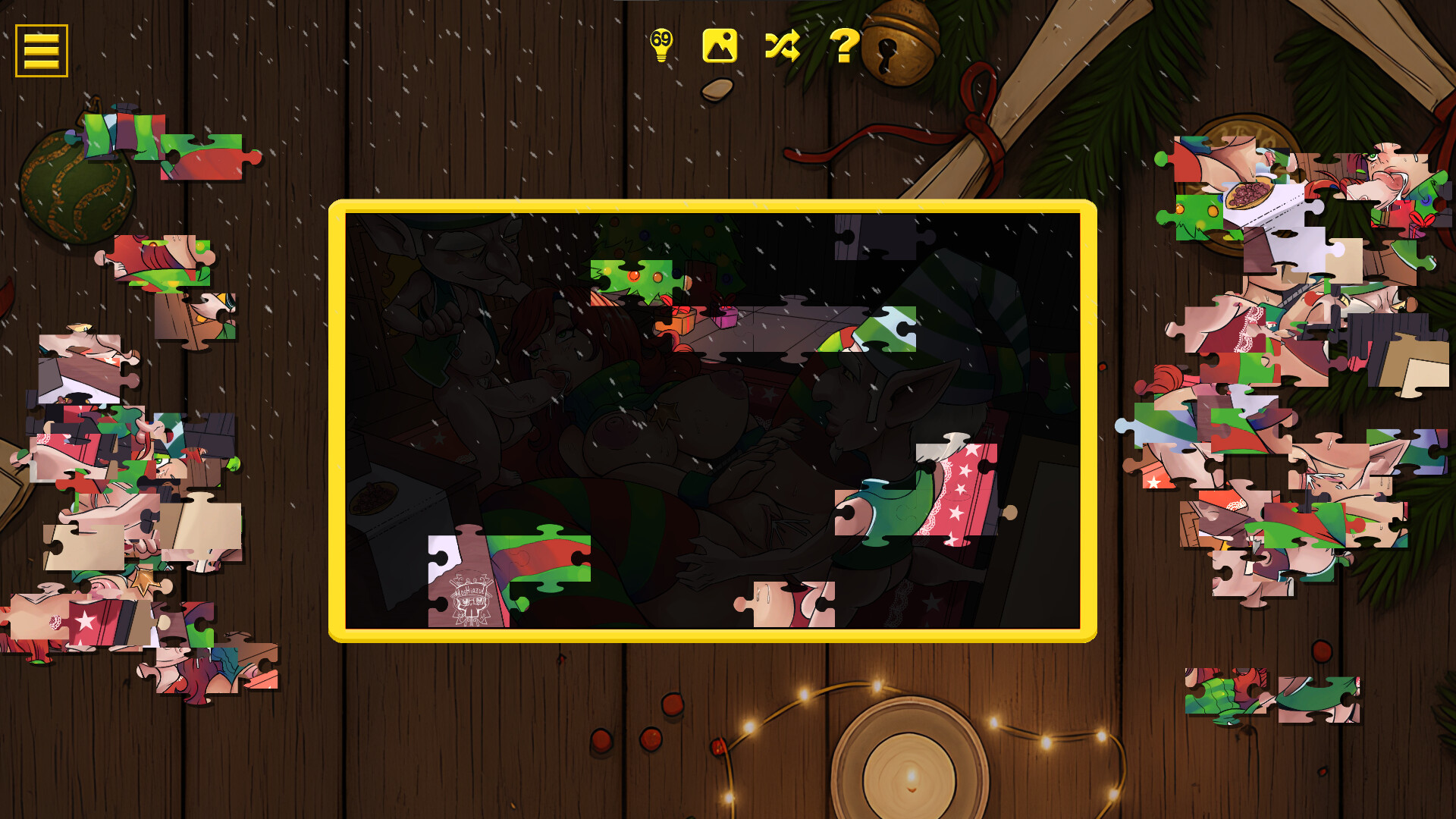 Naughty Christmas Jigsaw screenshot #8