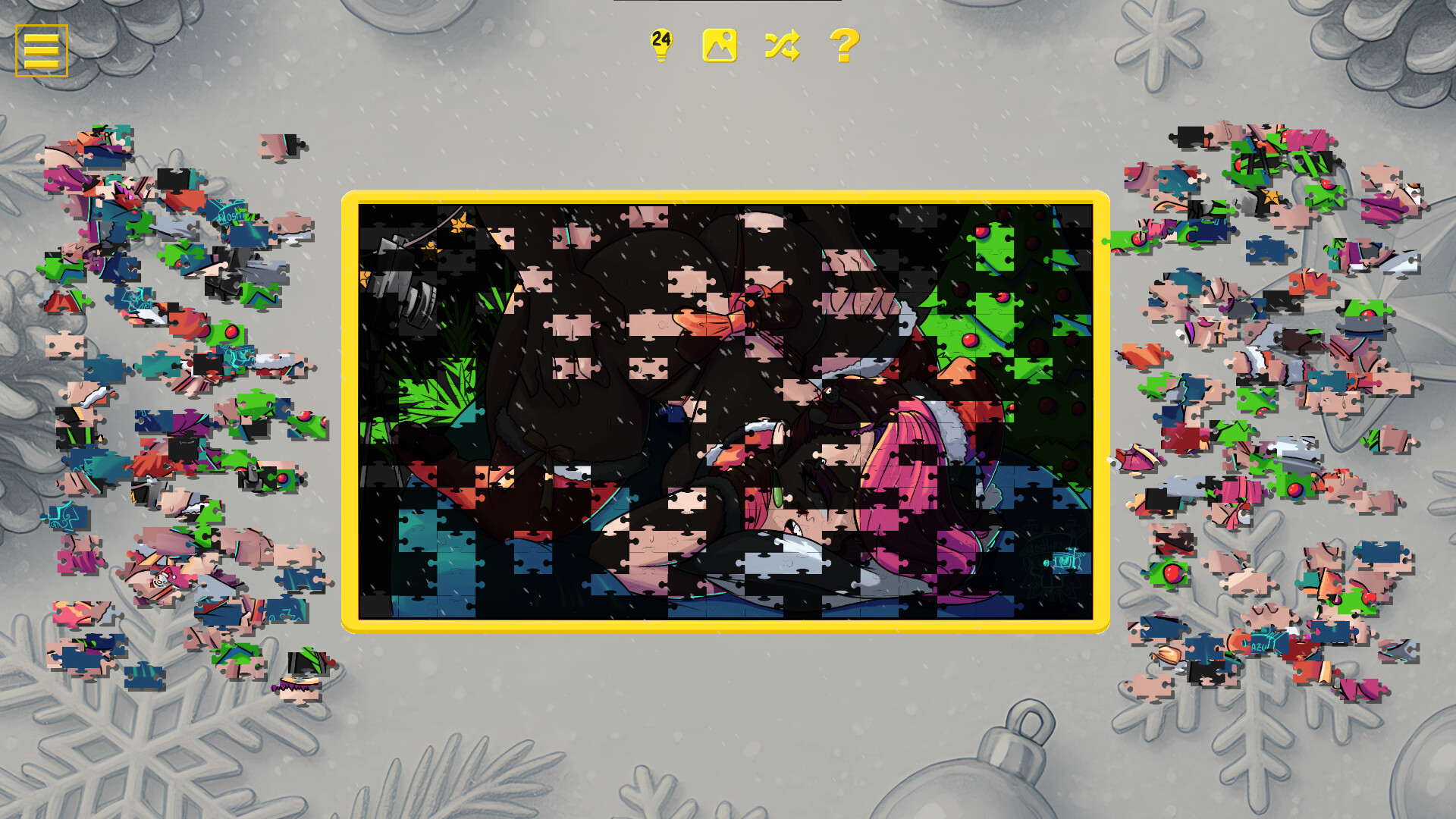 Naughty Christmas Jigsaw screenshot #6