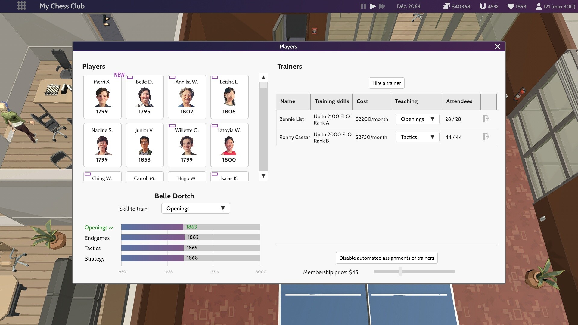 Chess Club Manager screenshot #2