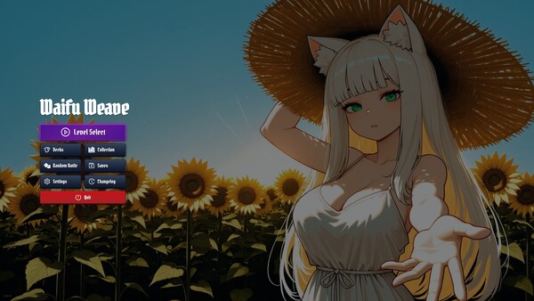 Screenshot of Waifu Weave gameplay showing in-action mechanics
