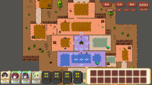 Screenshot of 狂猎世界 gameplay showing in-action mechanics