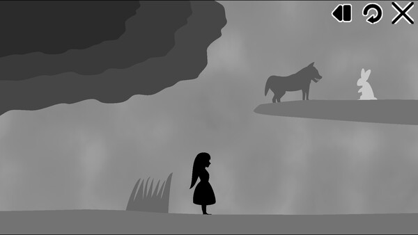 Screenshot of The Girl Walks Back gameplay showing in-action mechanics