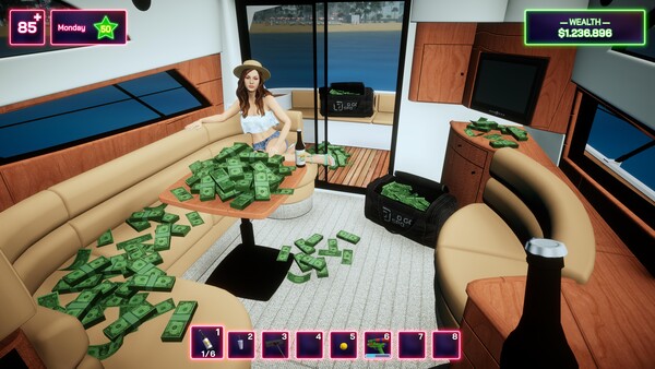 Screenshot of Cash is King! gameplay showing in-action mechanics