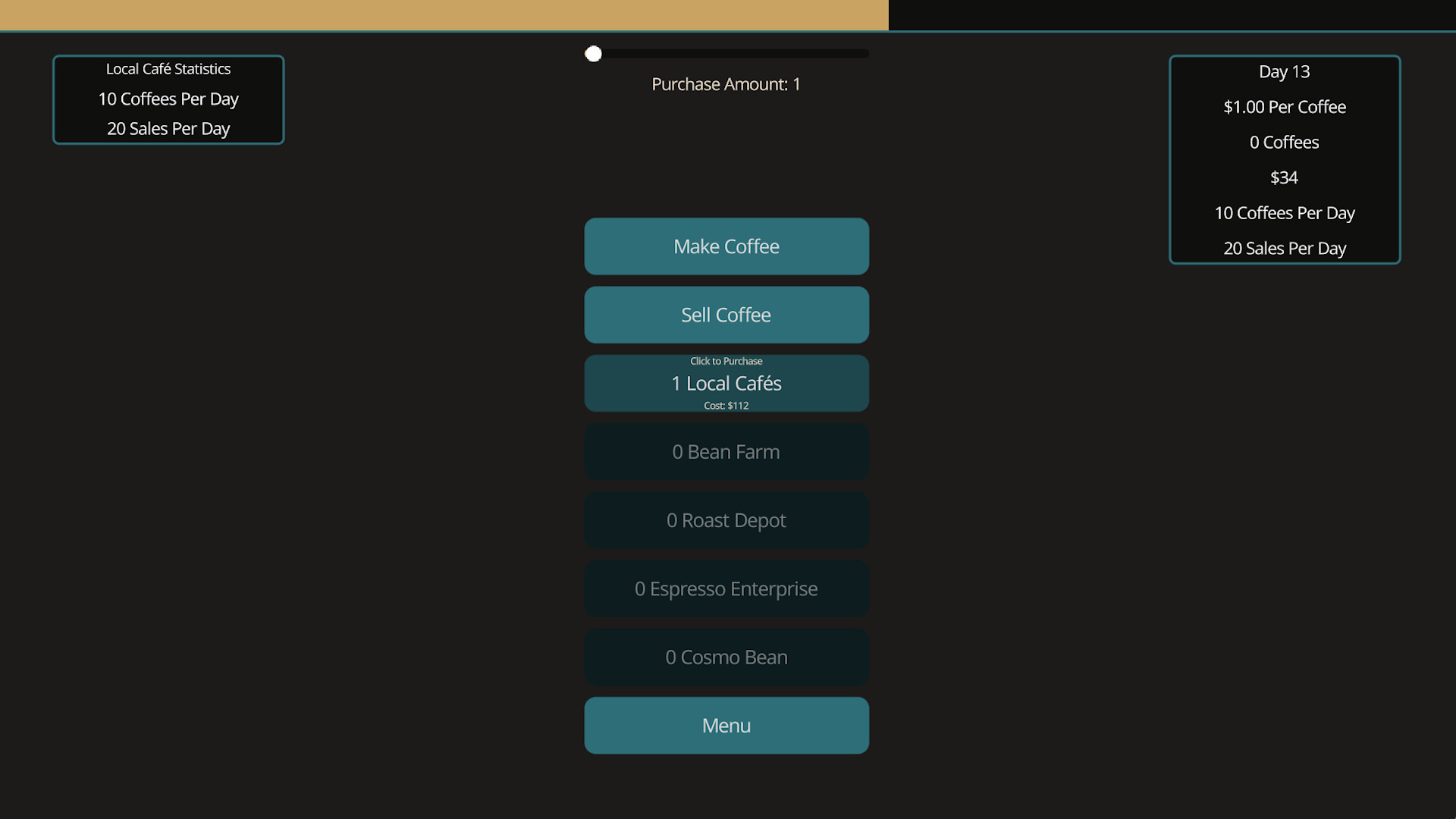 CaffiNation screenshot #1