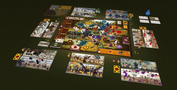Tabletopia - Scythe: The Wind Gambit + Invaders from Afar