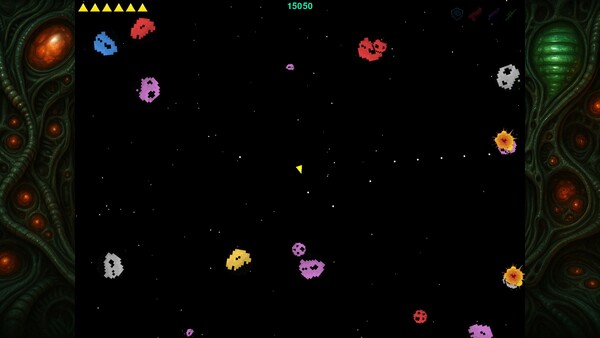 Скриншот из ASTEROIDS