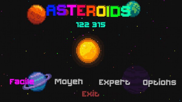 Скриншот из ASTEROIDS