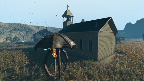Screenshot of DISTANT VISITANT gameplay showing in-action mechanics