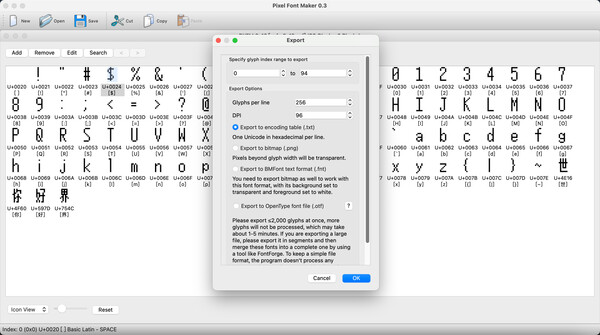 Pixel Font Makerfor windows and Linux 1