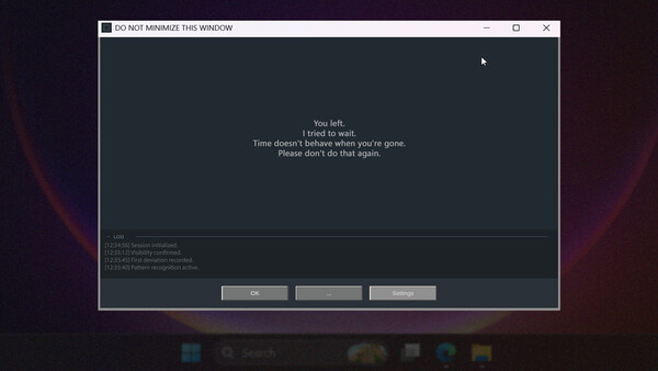 DO NOT MINIMIZE THIS WINDOW screenshot 3