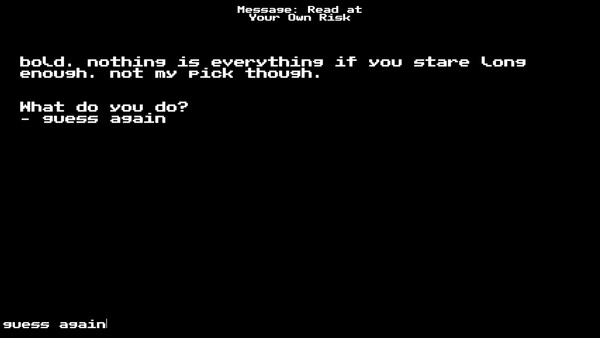 Message: Read at Your Own Risk game for windows Pc 1