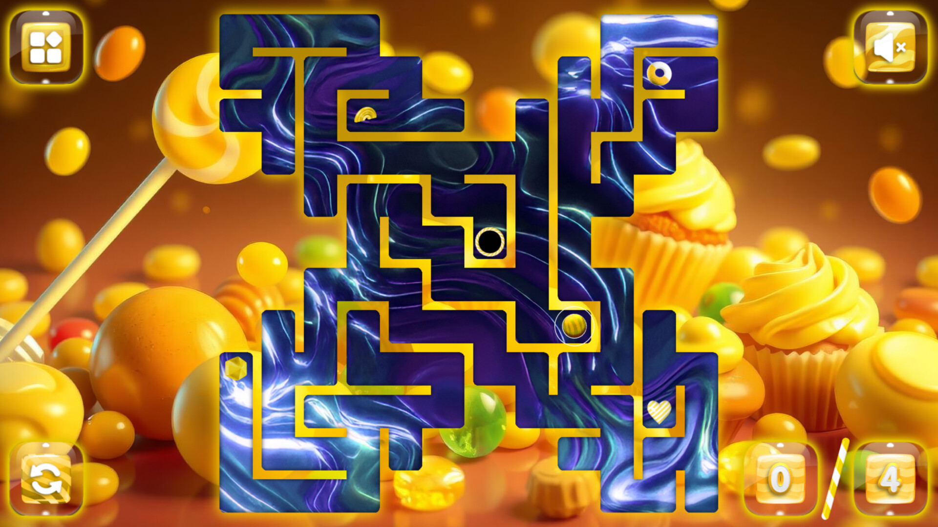 Sweetie Candy Maze: Yellow Lemon screenshot 4