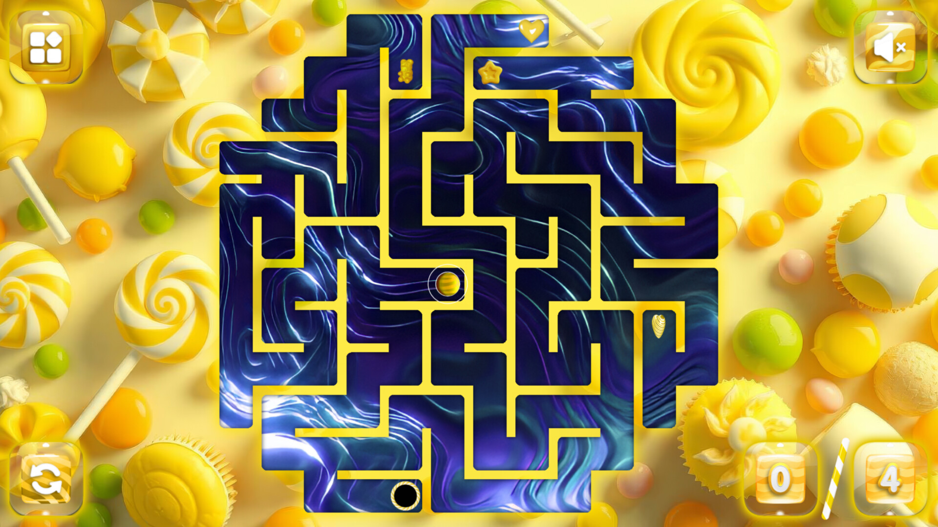 Sweetie Candy Maze: Yellow Lemon screenshot 3