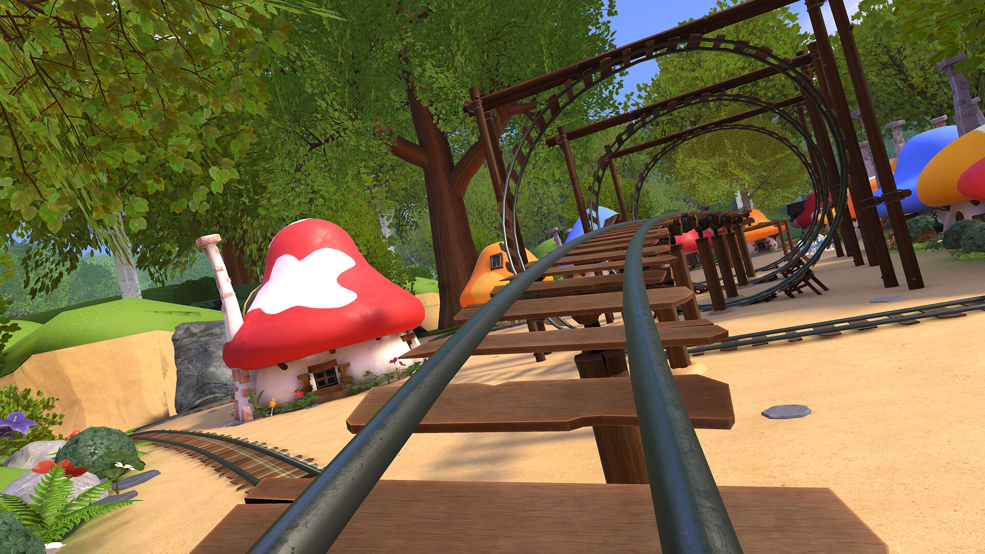 Epic Roller Coasters - The Smurfsのスクリーンショット 1