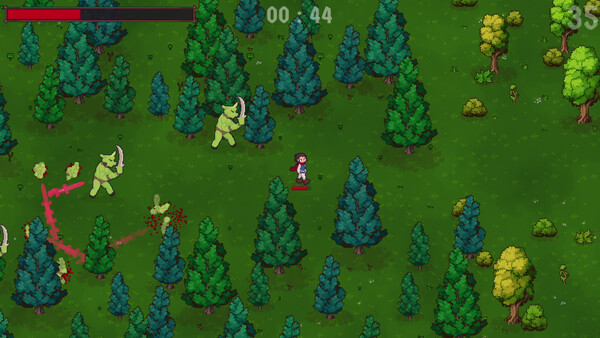 Screenshot of Guardian Demon gameplay showing in-action mechanics