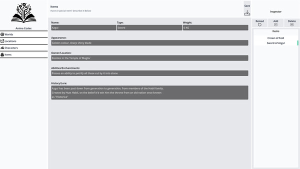 Скриншот из Anima Codex