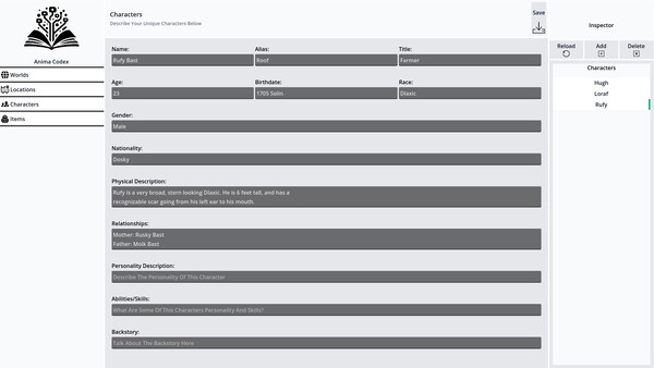 Скриншот из Anima Codex
