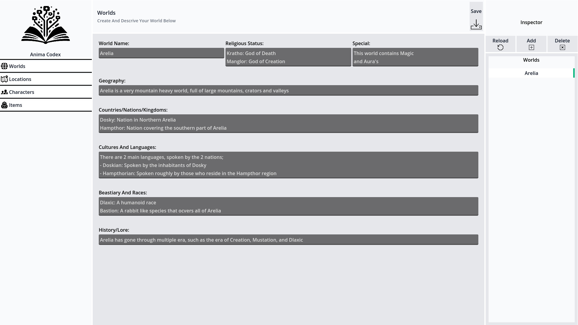 Anima Codex screenshot #1