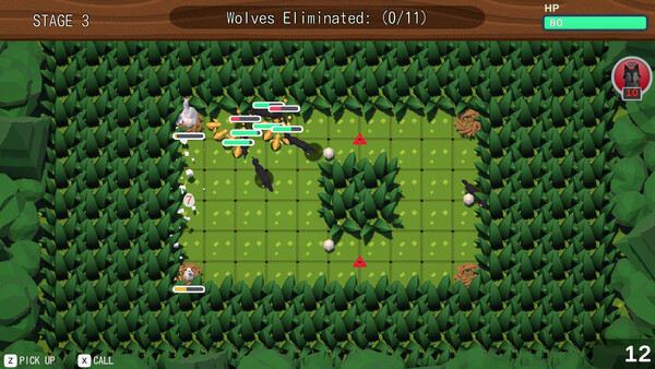 Screenshot 4 of PiyoWars - final gameplay screenshot