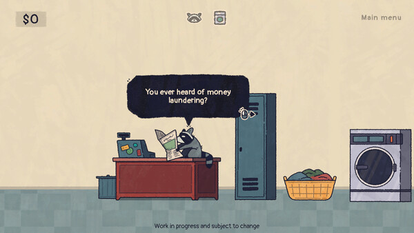 Скриншот 1 из игры Money Laundering Raccoon