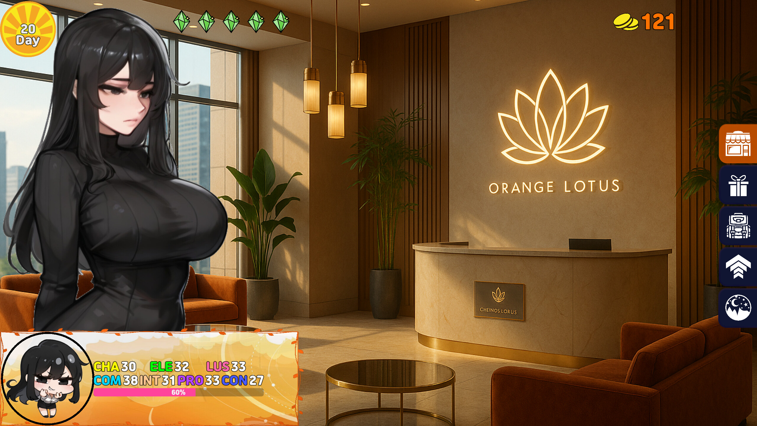 orange lotus