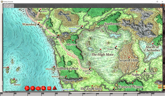 Screenshot z Fantasy Grounds - D&D Sword Coast Adventurer's Guide Screenshot z Fantasy Grounds - D&D Sword Coast Adventurer's Guide