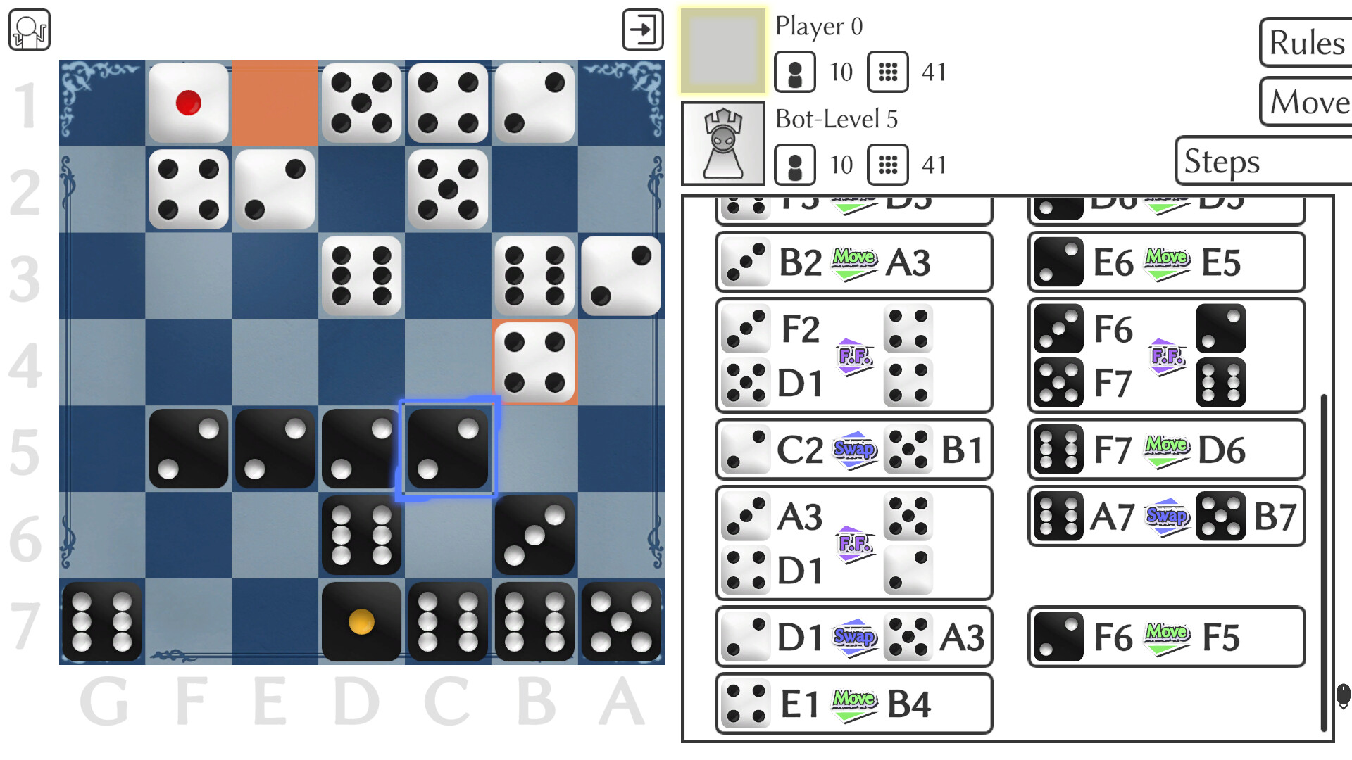 Dice chess screenshot #2