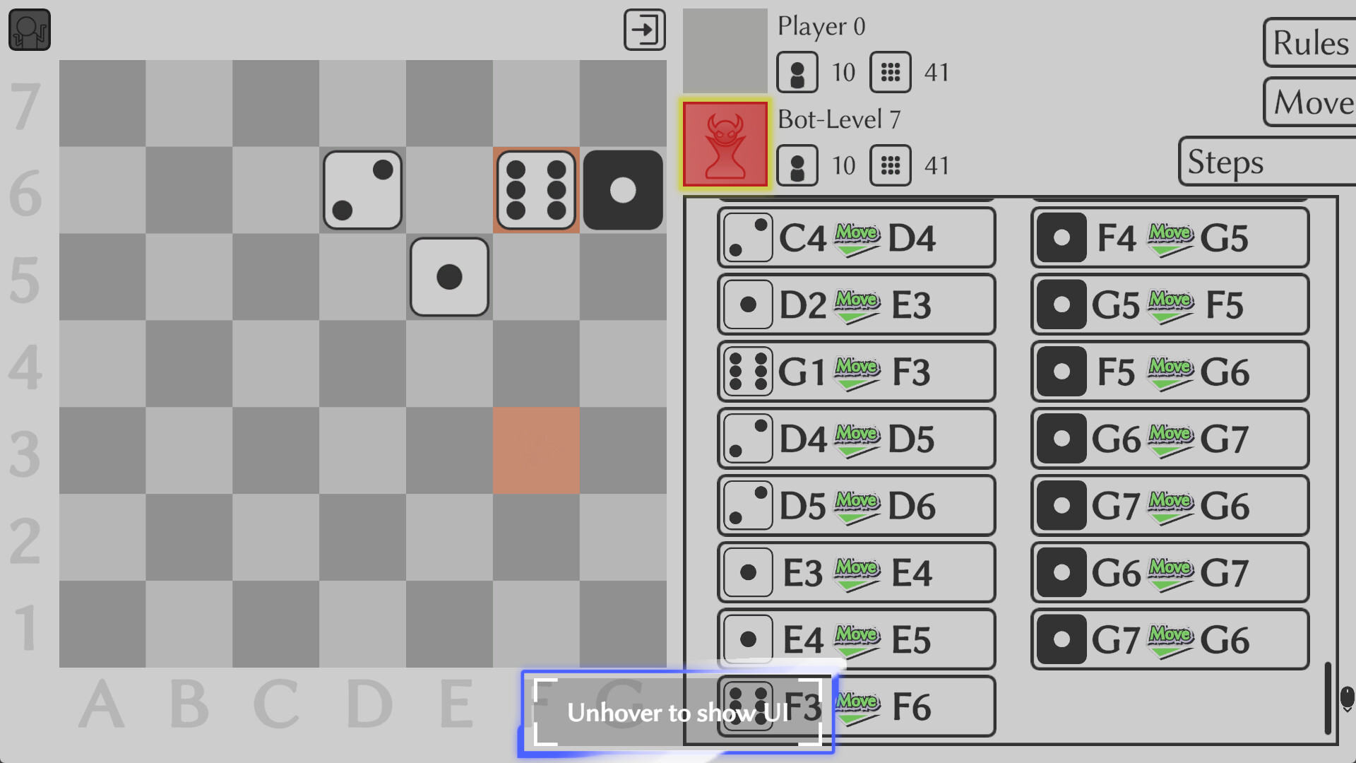 Dice chess screenshot #3