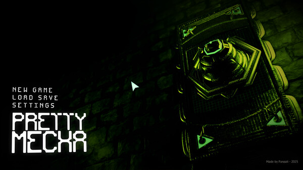 Screenshot of Pretty Mecha gameplay showing in-action mechanics
