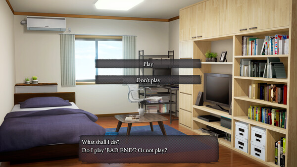 Screenshot z BAD END