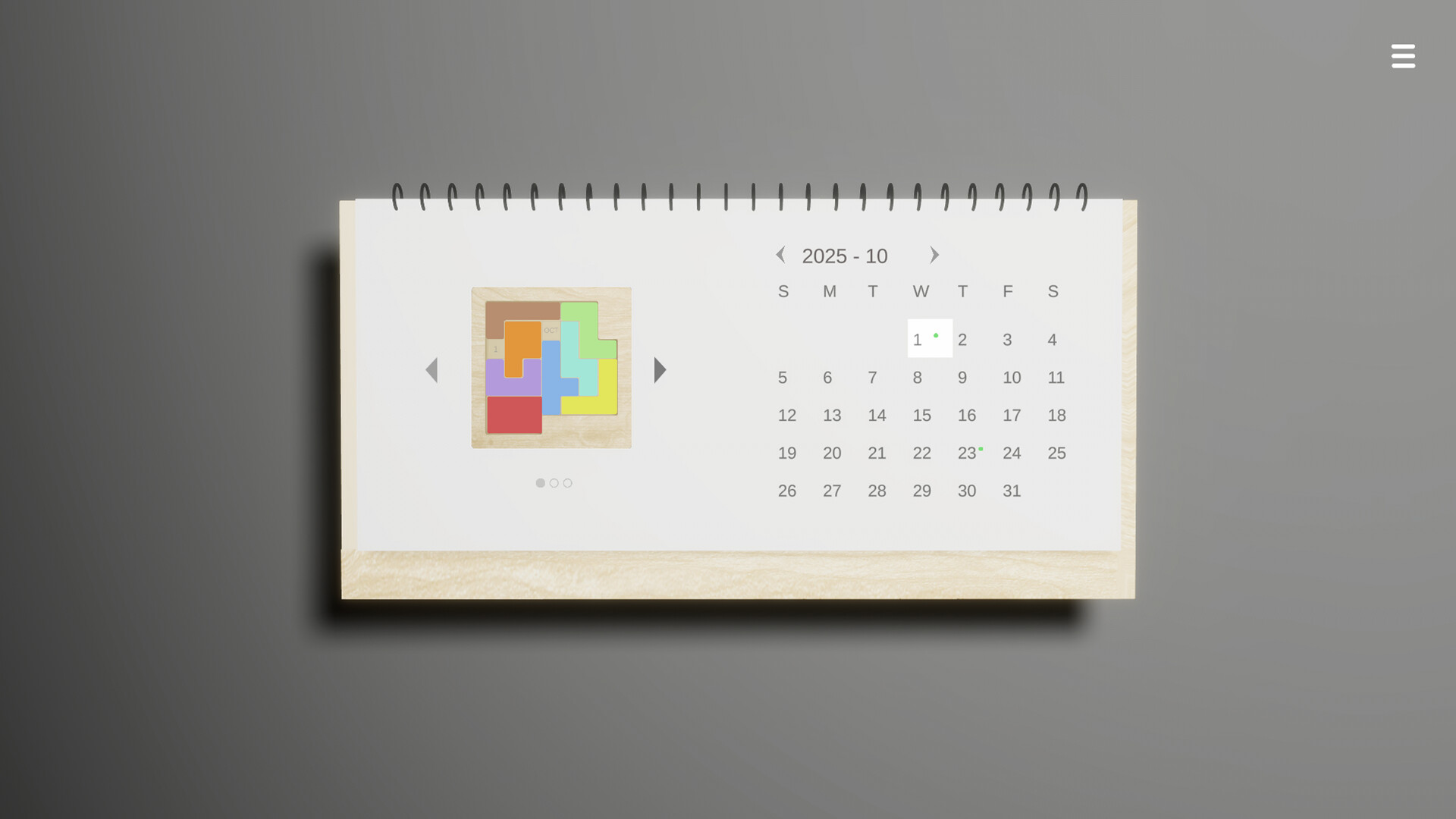 Calendar Puzzle screenshot #5