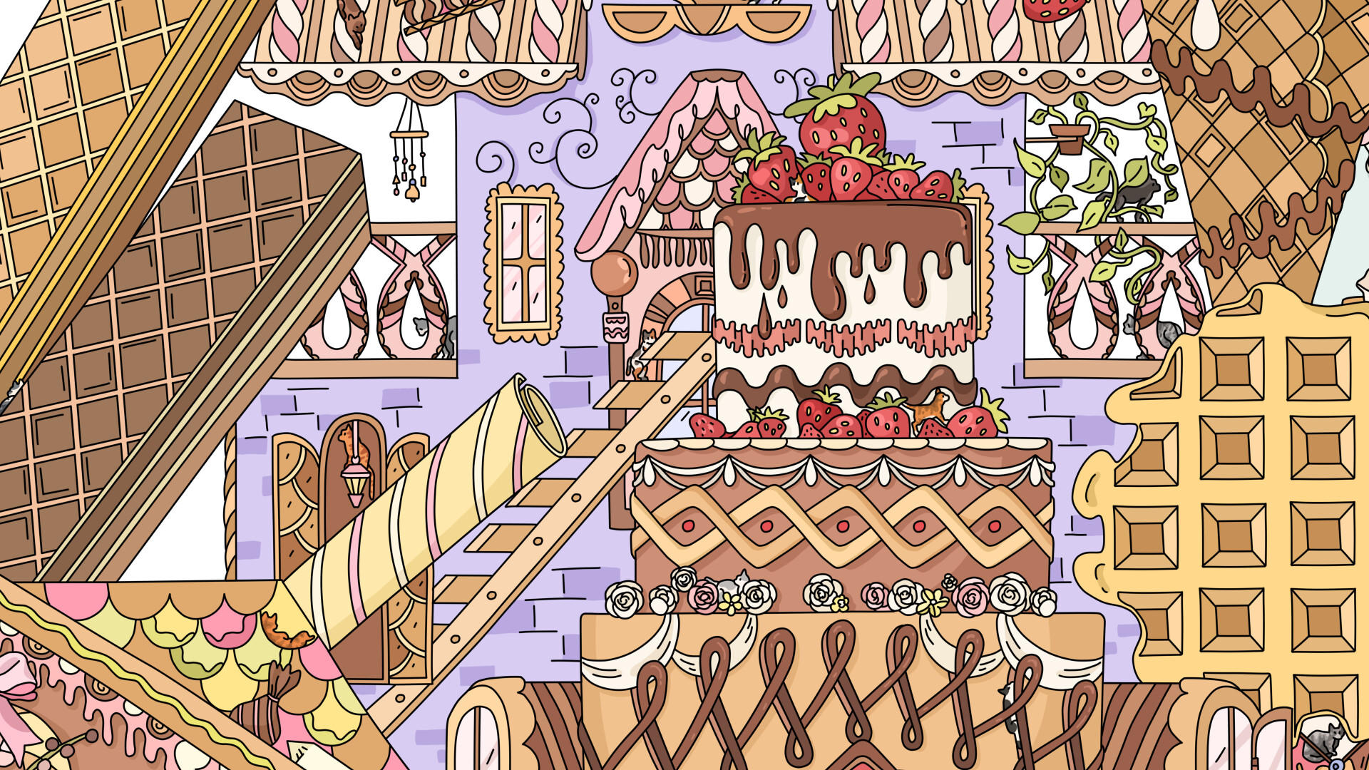 HIDDEN CATS 7: Cookie Town screenshot #4