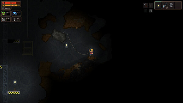 Screenshot of Afterdepth gameplay showing in-action mechanics
