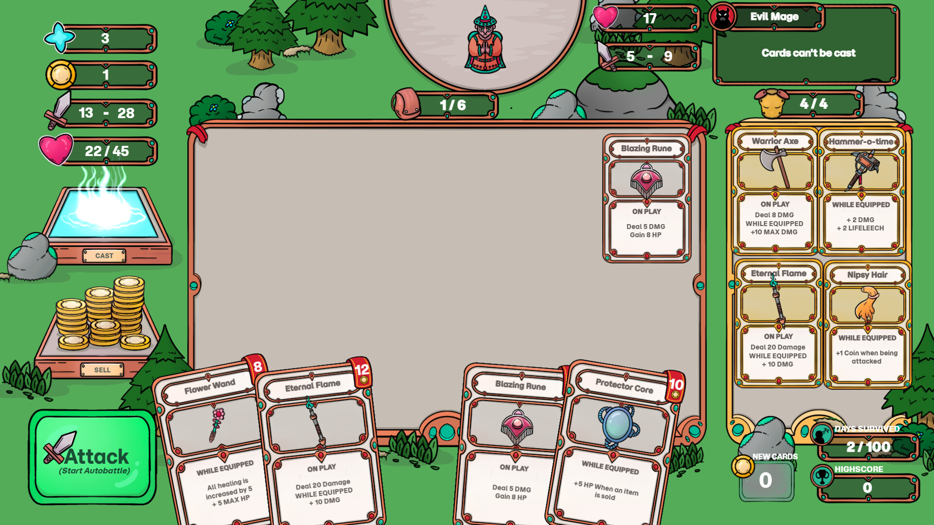 Runewood: Hundred Nights screenshot #3