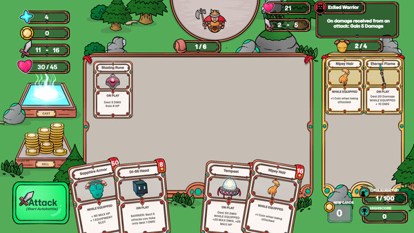 Скриншот из Runewood: Hundred Nights