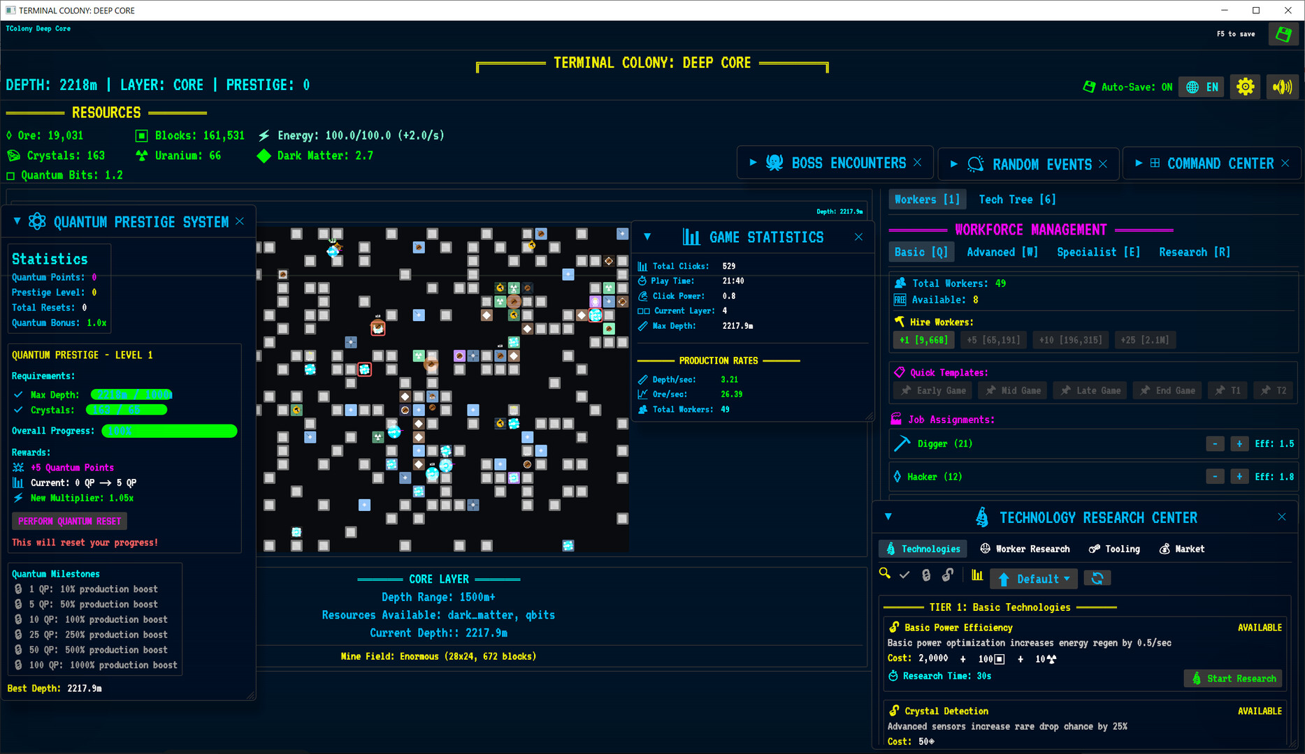Terminal Colony Deep Core screenshot #1