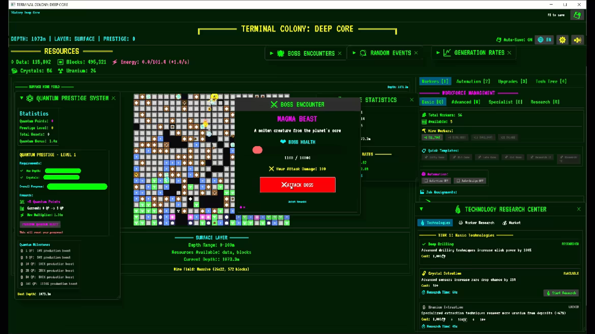Terminal Colony Deep Core video 3