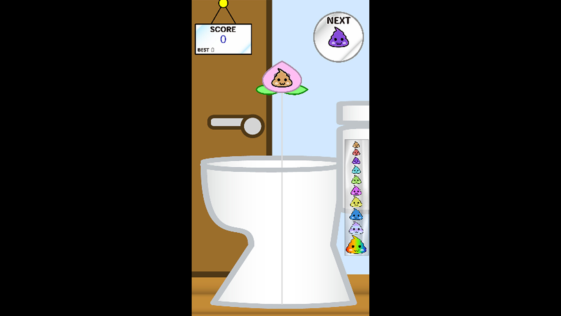 Poop Game【Suika-Style Falling Puzzle】 screenshot #1