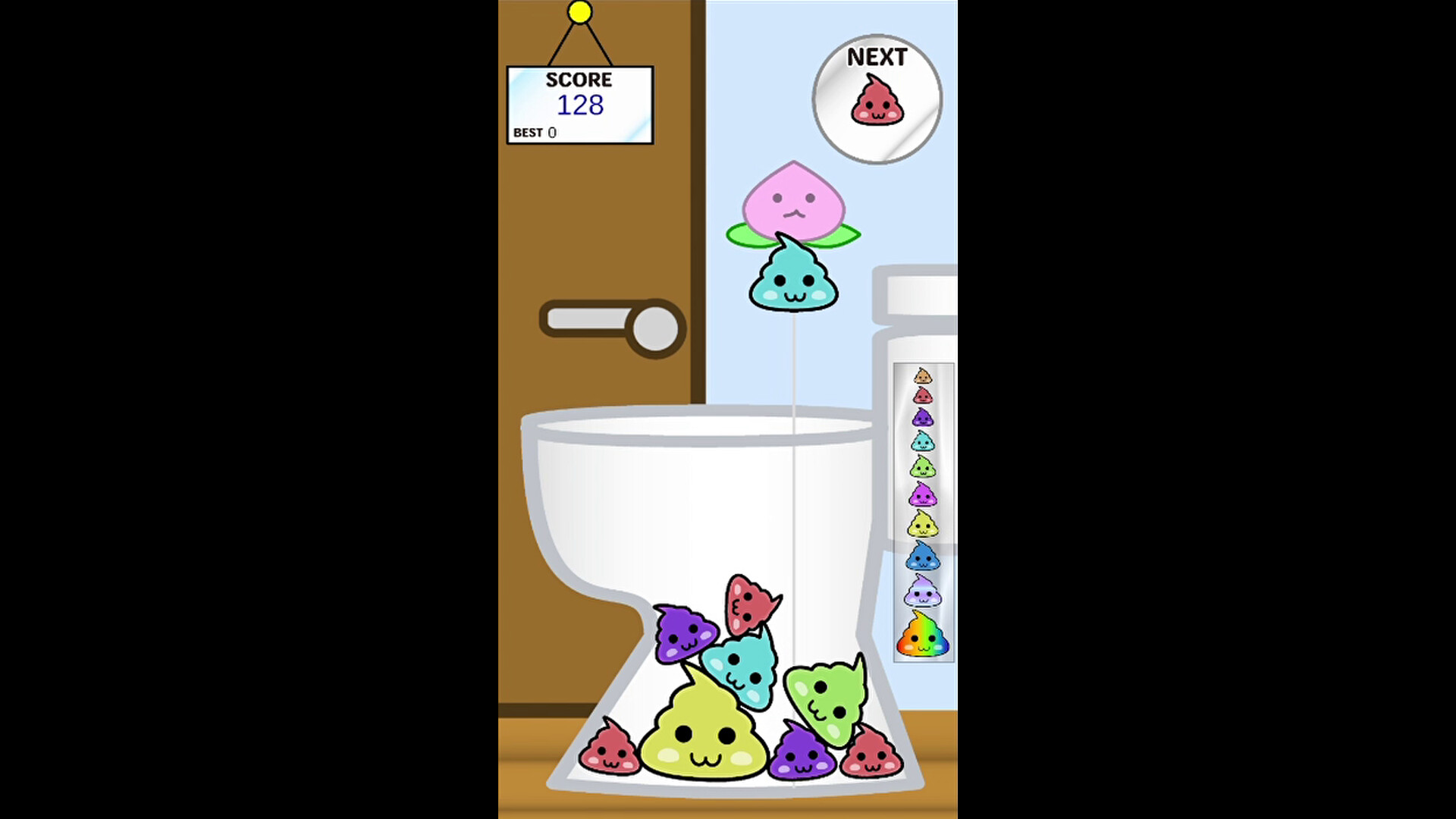 Poop Game【Suika-Style Falling Puzzle】 screenshot #4