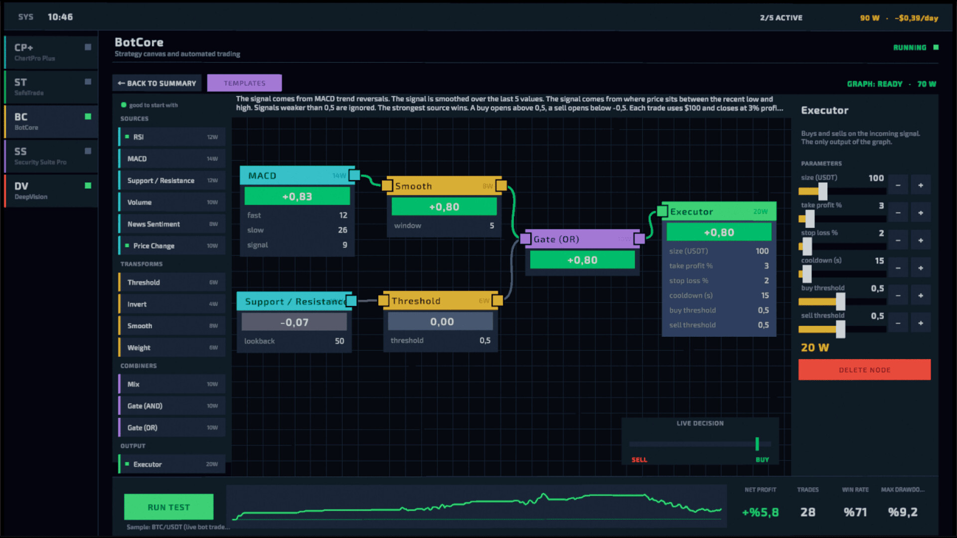 Crypto Trading Simulator screenshot