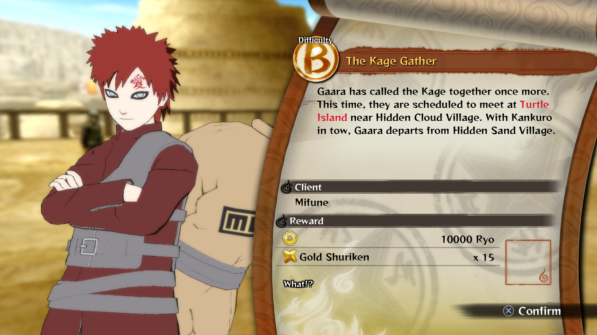 NARUTO SHIPPUDEN: Ultimate Ninja STORM 4 - Gaara's Tale Extra Scenario Pack Featured Screenshot #1