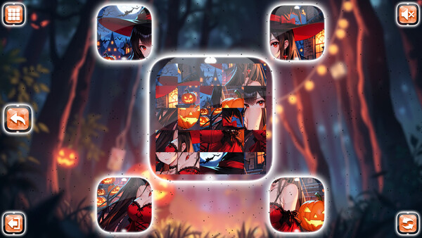 Скриншот из Lovely Anime Puzzle: Halloween