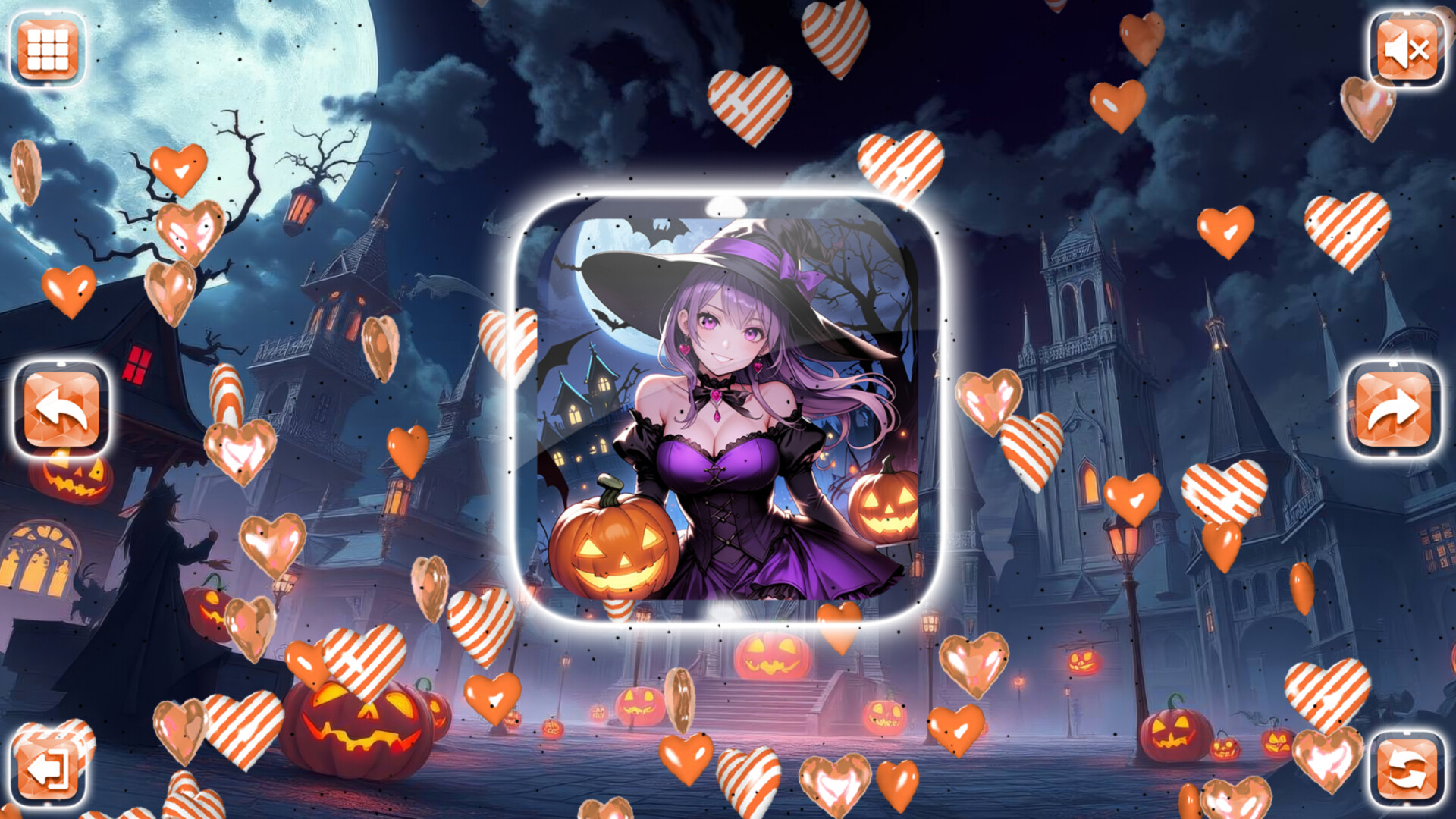 Lovely Anime Puzzle: Halloween screenshot 4