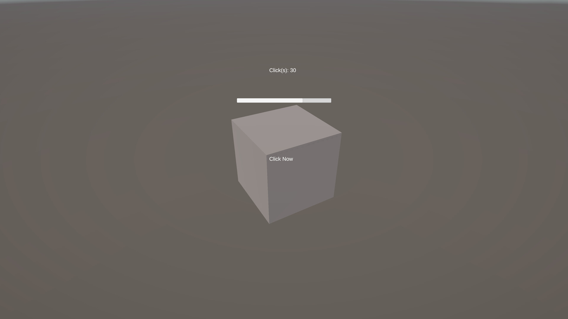 The game where you click on a cube screenshot 2