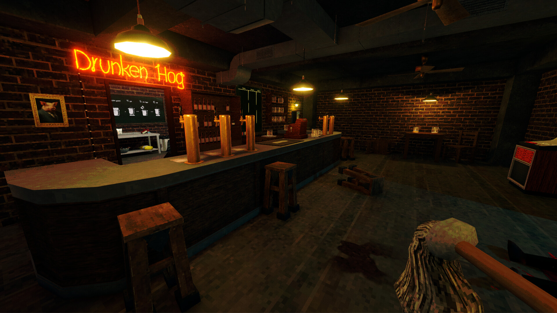 Drunken Hog: Dystopian Pub & Brewing Simulator screenshot #1