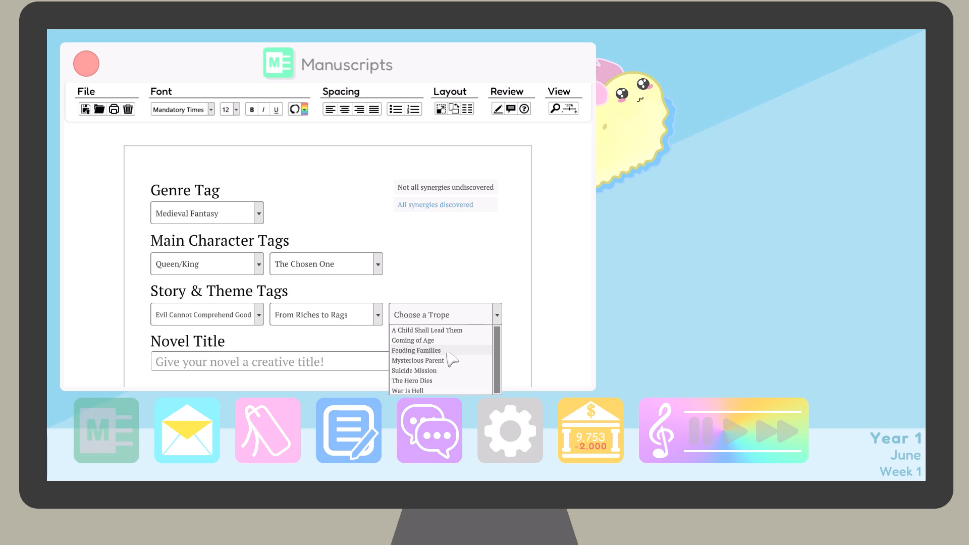 Author Sim screenshot #2