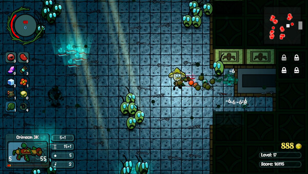 Screenshot of The Fridge gameplay showing in-action mechanics