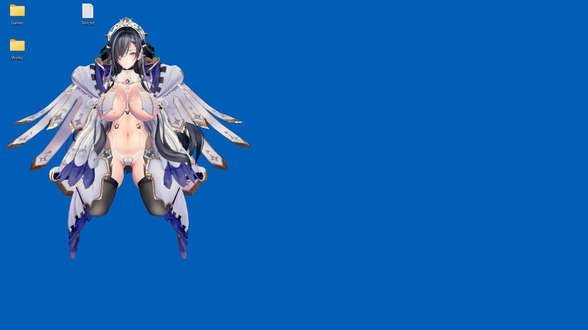 Hentai Secretary (Desktop Mascot) scene