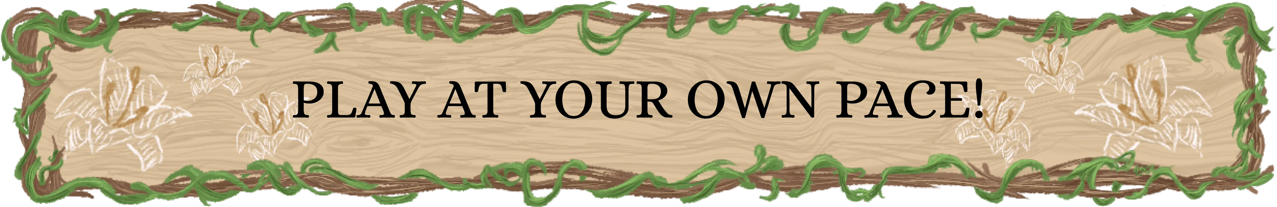 DIVIDER: Play at your own pace!