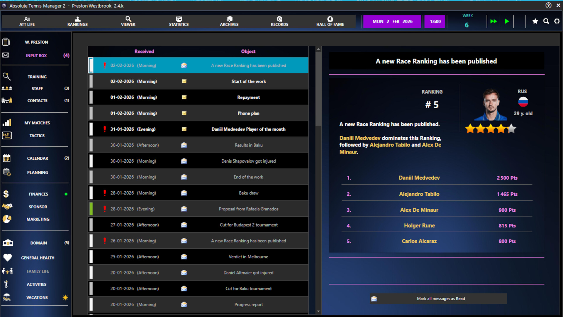 Absolute Tennis Manager 2 screenshot #5